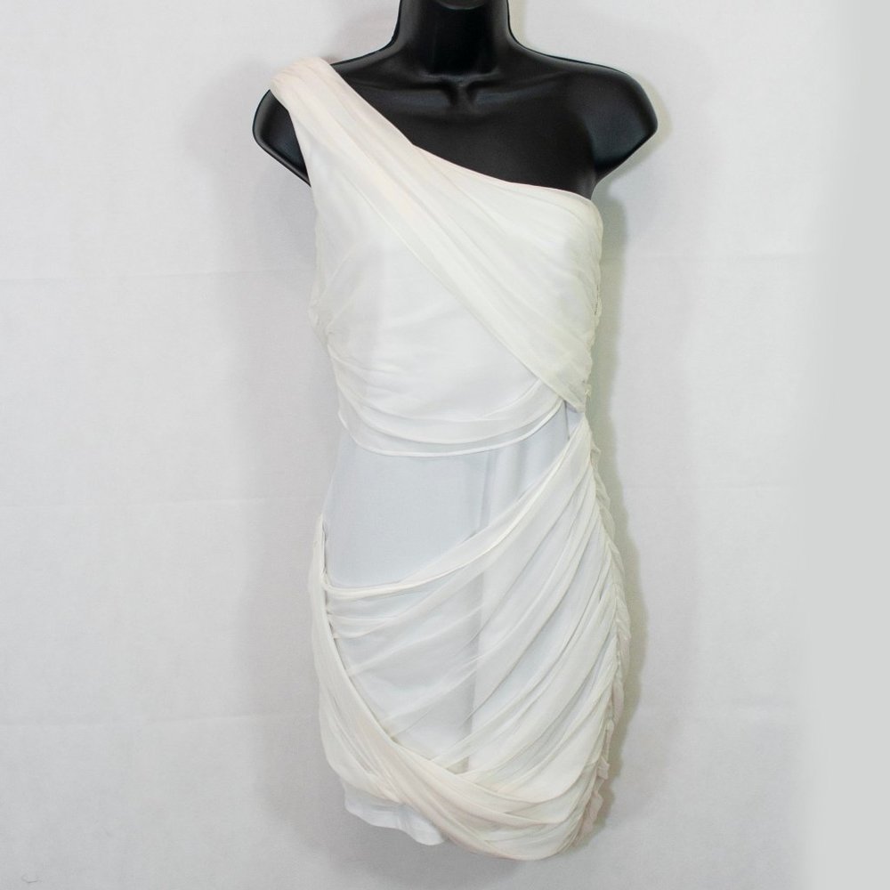 Alice + Olivia One Shoulder Dress Cocktail S 2706X